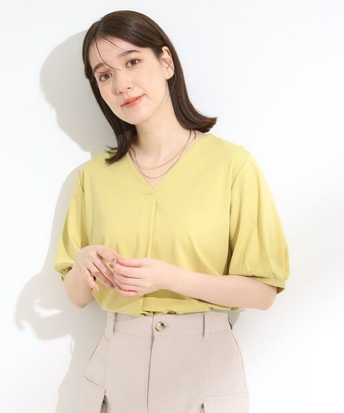 SHOO・LA・RUE / シューラルー カットソー | 【S-LL/ひんやり/UV】女性らしい印象に スキッパートップス | 詳細9