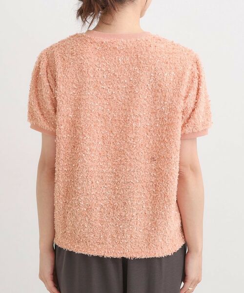 SHOO・LA・RUE / シューラルー カットソー | 【S-LL】大人も着やすい愛らしさ リボンヤーン半袖トップス | 詳細11