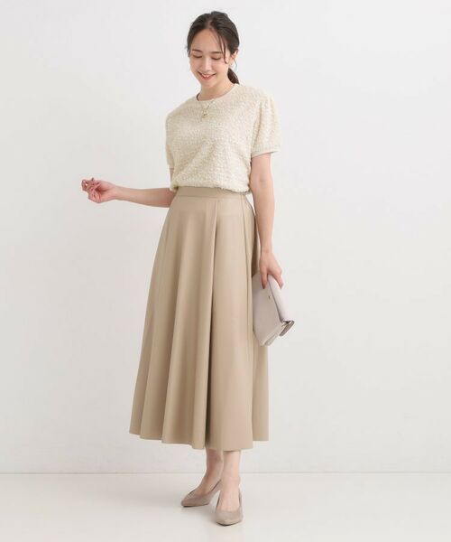 SHOO・LA・RUE / シューラルー カットソー | 【S-LL】大人も着やすい愛らしさ リボンヤーン半袖トップス | 詳細3