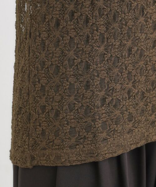 SHOO・LA・RUE / シューラルー カットソー | 【S-LL/5分袖】大人の抜け感 襟付きレーストップス | 詳細14