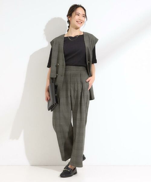 SHOO・LA・RUE / シューラルー ベスト | 【S-LL/セットアップ可/洗濯後しわになりにくい】ダブルベスト | 詳細12