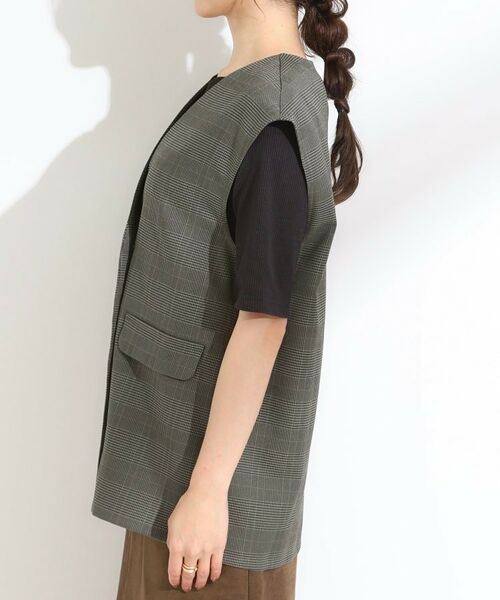 SHOO・LA・RUE / シューラルー ベスト | 【S-LL/セットアップ可/洗濯後しわになりにくい】ダブルベスト | 詳細15