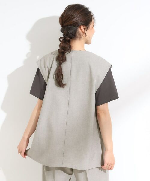 SHOO・LA・RUE / シューラルー ベスト | 【S-LL/セットアップ可/洗濯後しわになりにくい】ダブルベスト | 詳細2