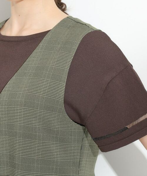 SHOO・LA・RUE / シューラルー ベスト | 【S-LL/セットアップ可/洗濯後しわになりにくい】ペプラムジレ | 詳細19