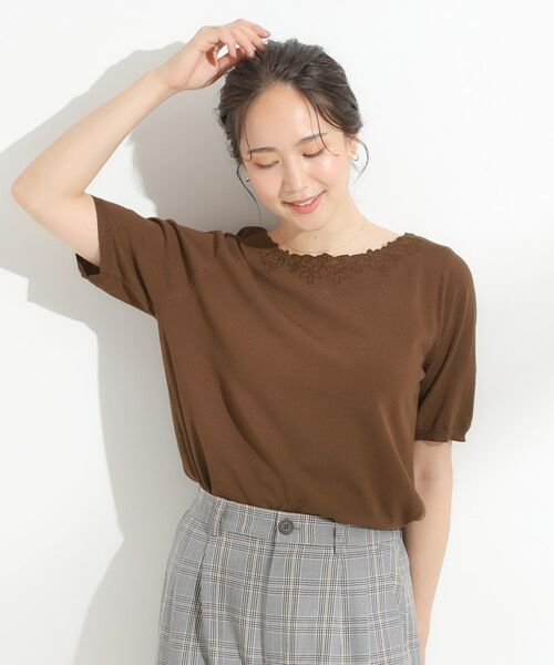 SHOO・LA・RUE / シューラルー カーディガン・ボレロ | 【洗える/S-LL/前後2WAY】きれい見え 刺繍ニットカーディガン | 詳細10