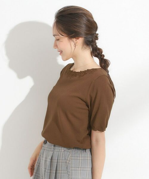 SHOO・LA・RUE / シューラルー カーディガン・ボレロ | 【洗える/S-LL/前後2WAY】きれい見え 刺繍ニットカーディガン | 詳細11