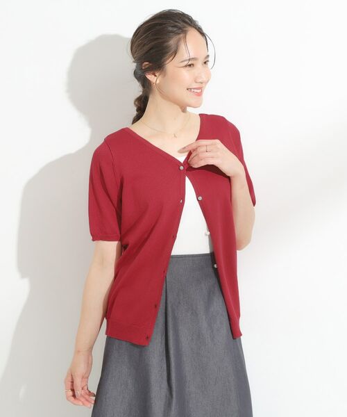 SHOO・LA・RUE / シューラルー カーディガン・ボレロ | 【洗える/S-LL/前後2WAY】きれい見え 刺繍ニットカーディガン | 詳細15