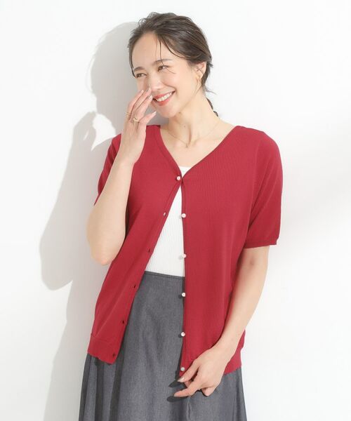 SHOO・LA・RUE / シューラルー カーディガン・ボレロ | 【洗える/S-LL/前後2WAY】きれい見え 刺繍ニットカーディガン | 詳細16