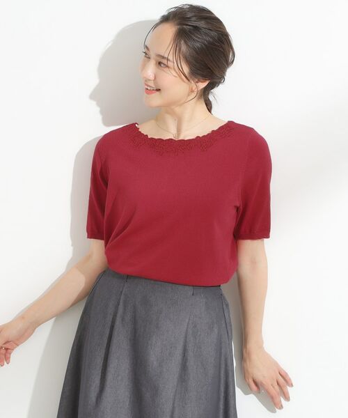 SHOO・LA・RUE / シューラルー カーディガン・ボレロ | 【洗える/S-LL/前後2WAY】きれい見え 刺繍ニットカーディガン | 詳細17