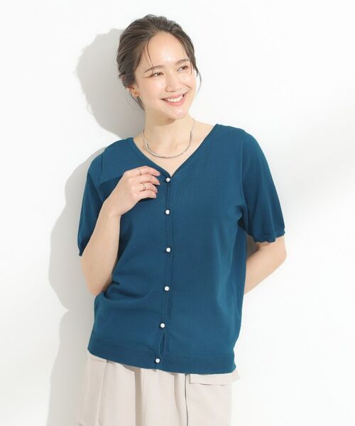 SHOO・LA・RUE / シューラルー カーディガン・ボレロ | 【洗える/S-LL/前後2WAY】きれい見え 刺繍ニットカーディガン | 詳細22