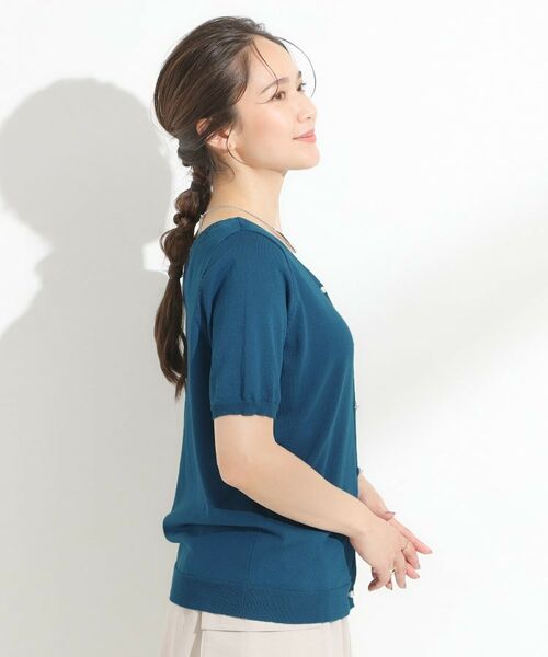 SHOO・LA・RUE / シューラルー カーディガン・ボレロ | 【洗える/S-LL/前後2WAY】きれい見え 刺繍ニットカーディガン | 詳細25