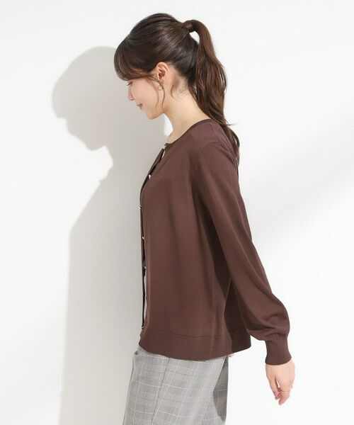 SHOO・LA・RUE / シューラルー カーディガン・ボレロ | 【洗える/S-LL】上品なラメ使い クルーネック ニットカーディガン | 詳細10