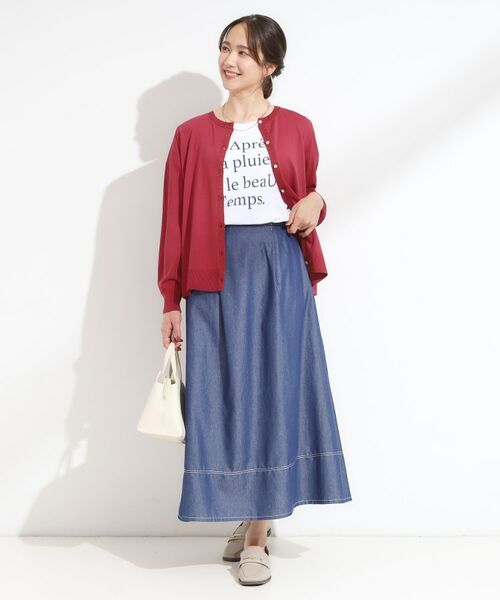 SHOO・LA・RUE / シューラルー カーディガン・ボレロ | 【洗える/S-LL】上品なラメ使い クルーネック ニットカーディガン | 詳細15