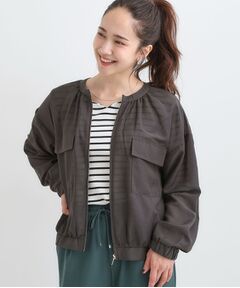 SHOO・LA・RUE / シューラルー レザーブルゾン・ジャケット | 【S-LL】寒暖差のある時期に 大人上品なシアーブルゾン