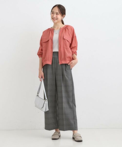 SHOO・LA・RUE / シューラルー レザーブルゾン・ジャケット | 【S-LL】寒暖差のある時期に 大人上品なシアーブルゾン | 詳細11