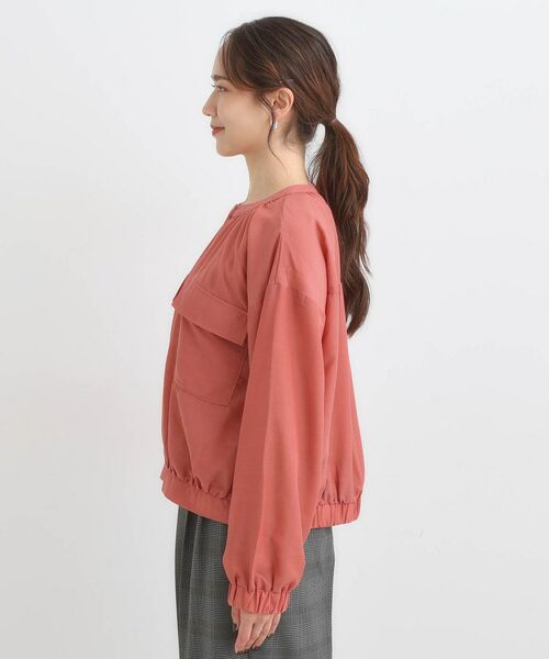 SHOO・LA・RUE / シューラルー レザーブルゾン・ジャケット | 【S-LL】寒暖差のある時期に 大人上品なシアーブルゾン | 詳細14