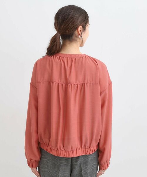 SHOO・LA・RUE / シューラルー レザーブルゾン・ジャケット | 【S-LL】寒暖差のある時期に 大人上品なシアーブルゾン | 詳細15