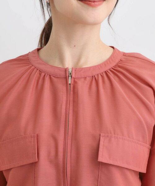 SHOO・LA・RUE / シューラルー レザーブルゾン・ジャケット | 【S-LL】寒暖差のある時期に 大人上品なシアーブルゾン | 詳細16