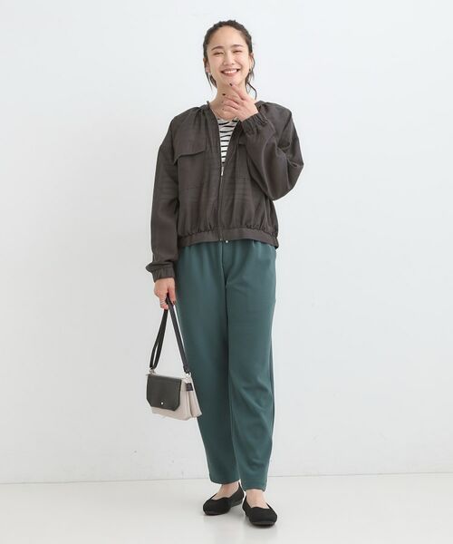 SHOO・LA・RUE / シューラルー レザーブルゾン・ジャケット | 【S-LL】寒暖差のある時期に 大人上品なシアーブルゾン | 詳細3