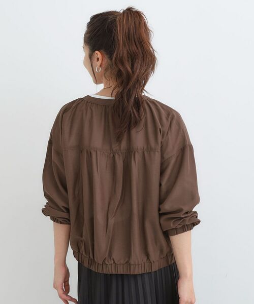 SHOO・LA・RUE / シューラルー レザーブルゾン・ジャケット | 【S-LL】寒暖差のある時期に 大人上品なシアーブルゾン | 詳細6