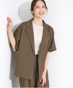 SHOO・LA・RUE / シューラルー テーラードジャケット | 【S-LL/セットアップ可/洗濯後しわになりにくい】5分袖テーラードジャケット