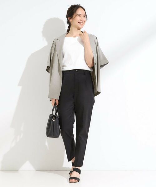 SHOO・LA・RUE / シューラルー テーラードジャケット | 【S-LL/セットアップ可/洗濯後しわになりにくい】5分袖テーラードジャケット | 詳細12