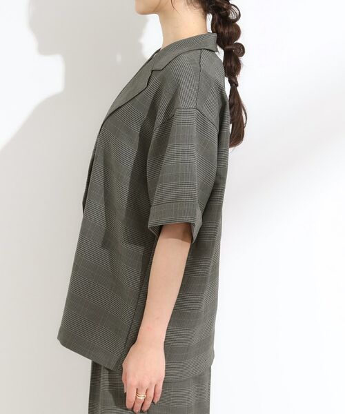 SHOO・LA・RUE / シューラルー テーラードジャケット | 【S-LL/セットアップ可/洗濯後しわになりにくい】5分袖テーラードジャケット | 詳細16