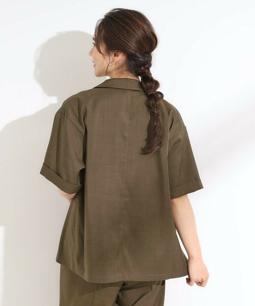 SHOO・LA・RUE / シューラルー テーラードジャケット | 【S-LL/セットアップ可/洗濯後しわになりにくい】5分袖テーラードジャケット | 詳細2