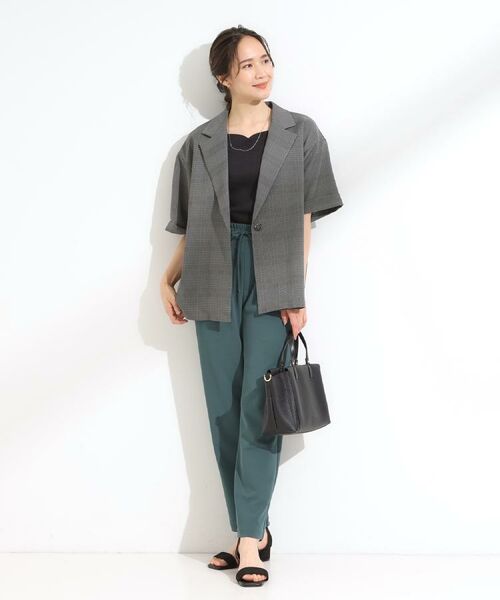 SHOO・LA・RUE / シューラルー テーラードジャケット | 【S-LL/セットアップ可/洗濯後しわになりにくい】5分袖テーラードジャケット | 詳細8