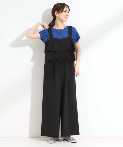 SHOO・LA・RUE / シューラルー サロペット・オールインワン | 【洗える/S-LL】ティアードフリルサロペット | 詳細1