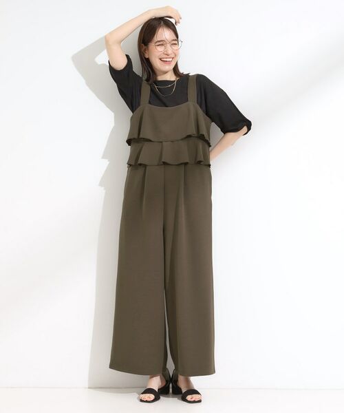 SHOO・LA・RUE / シューラルー サロペット・オールインワン | 【洗える/S-LL】ティアードフリルサロペット | 詳細7