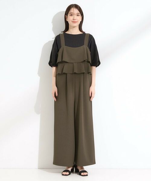 SHOO・LA・RUE / シューラルー サロペット・オールインワン | 【洗える/S-LL】ティアードフリルサロペット | 詳細9