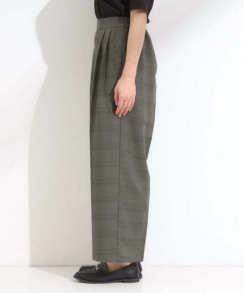 SHOO・LA・RUE / シューラルー パンツ | 【S-LL/セットアップ可/洗濯後しわになりにくい】きちんと見え タックワイドパンツ | 詳細20