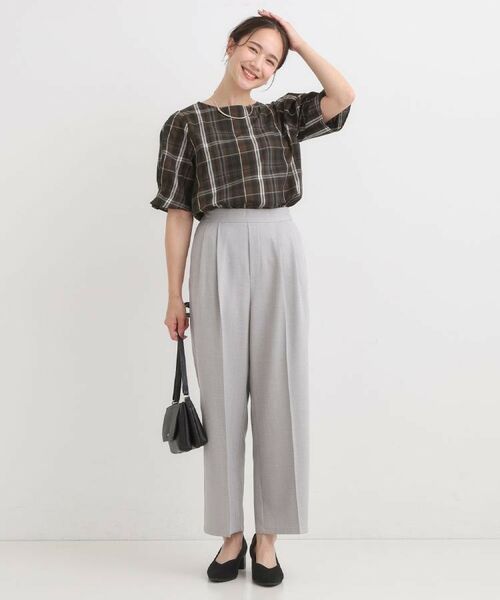 SHOO・LA・RUE / シューラルー パンツ | 【S-LL/セットアップ可/洗濯後しわになりにくい】きちんと見え タックワイドパンツ | 詳細26