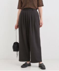 SHOO・LA・RUE / シューラルー パンツ | 【S-LL/ひんやり】腰まわりや太ももを自然にカバー タックワイドパンツ