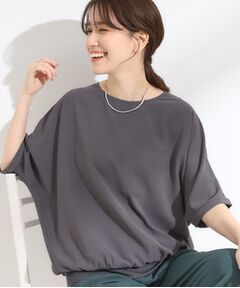 SHOO・LA・RUE / シューラルー シャツ・ブラウス | 【洗濯後しわになりにくい】さらっとタッチの 5分袖ドルマンブラウス