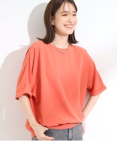 SHOO・LA・RUE / シューラルー シャツ・ブラウス | 【洗濯後しわになりにくい】さらっとタッチの 5分袖ドルマンブラウス