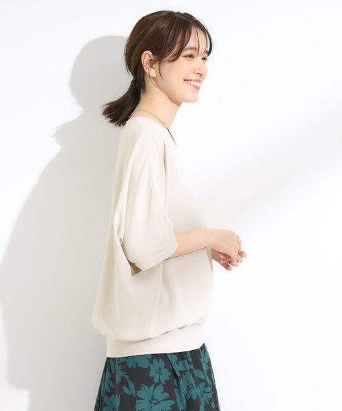 SHOO・LA・RUE / シューラルー シャツ・ブラウス | 【洗濯後しわになりにくい】さらっとタッチの 5分袖ドルマンブラウス | 詳細10