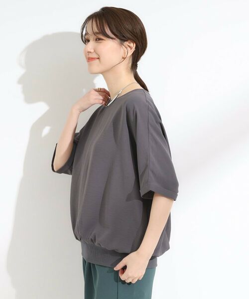 SHOO・LA・RUE / シューラルー シャツ・ブラウス | 【洗濯後しわになりにくい】さらっとタッチの 5分袖ドルマンブラウス | 詳細14