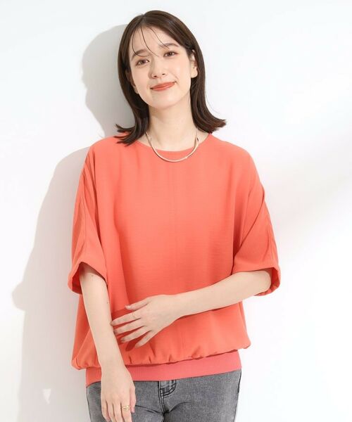 SHOO・LA・RUE / シューラルー シャツ・ブラウス | 【洗濯後しわになりにくい】さらっとタッチの 5分袖ドルマンブラウス | 詳細5