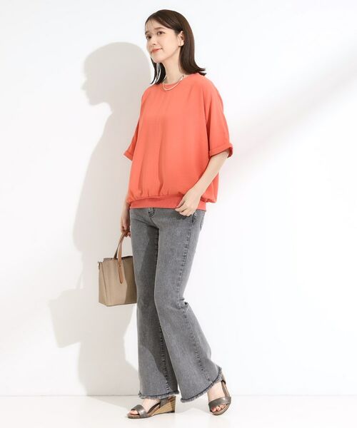 SHOO・LA・RUE / シューラルー シャツ・ブラウス | 【洗濯後しわになりにくい】さらっとタッチの 5分袖ドルマンブラウス | 詳細7