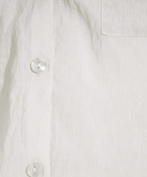 SHOO・LA・RUE / シューラルー シャツ・ブラウス | 【S-LL】大人の抜け感 シアーフードシャツ | 詳細12