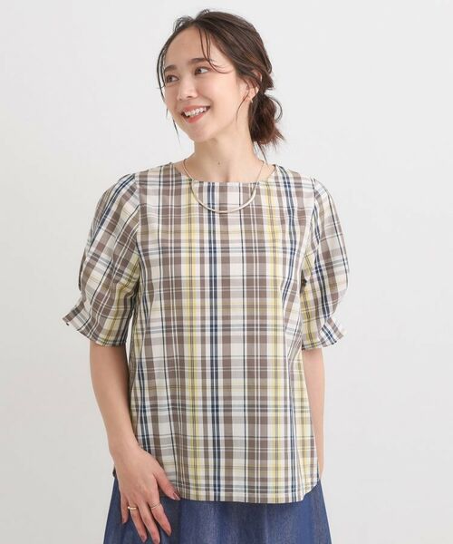 SHOO・LA・RUE / シューラルー シャツ・ブラウス | 【S-LL/5分袖】お袖タックできれいに魅せる 大人のフェミニンブラウス | 詳細1