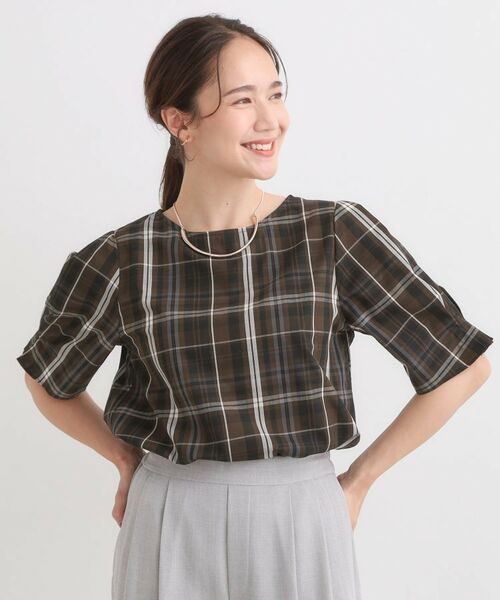 SHOO・LA・RUE / シューラルー シャツ・ブラウス | 【S-LL/5分袖】お袖タックできれいに魅せる 大人のフェミニンブラウス | 詳細13