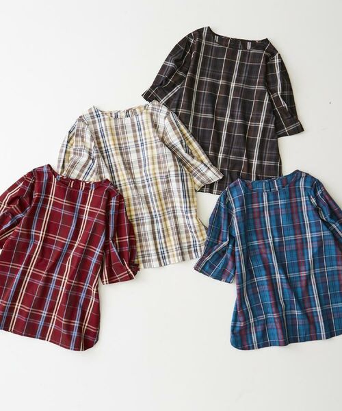 SHOO・LA・RUE / シューラルー シャツ・ブラウス | 【S-LL/5分袖】お袖タックできれいに魅せる 大人のフェミニンブラウス | 詳細24