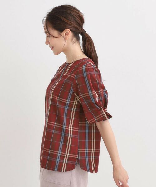 SHOO・LA・RUE / シューラルー シャツ・ブラウス | 【S-LL/5分袖】お袖タックできれいに魅せる 大人のフェミニンブラウス | 詳細6