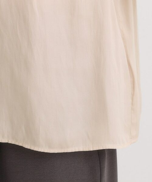 SHOO・LA・RUE / シューラルー シャツ・ブラウス | 【洗える/S-LL】お仕事にもデイリーにも サテン5分袖ブラウス | 詳細18