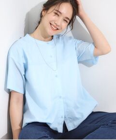 SHOO・LA・RUE / シューラルー シャツ・ブラウス | 【S-LL】インせず着られる 裾バルーンシャツ