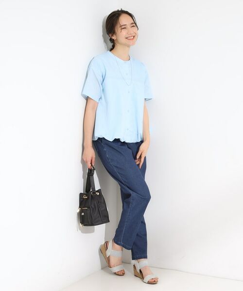 SHOO・LA・RUE / シューラルー シャツ・ブラウス | 【S-LL】インせず着られる 裾バルーンシャツ | 詳細11