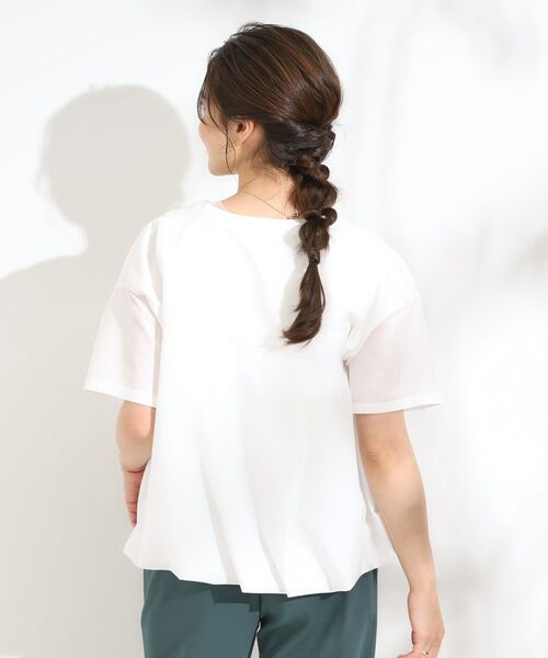 SHOO・LA・RUE / シューラルー シャツ・ブラウス | 【S-LL】インせず着られる 裾バルーンシャツ | 詳細2